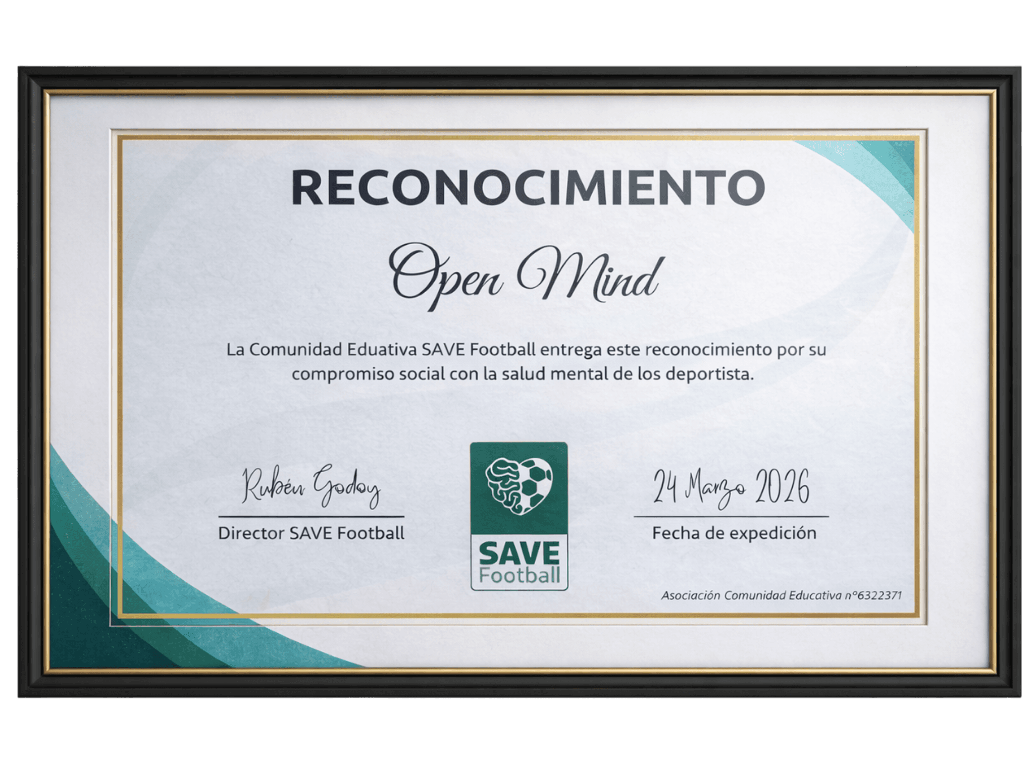 Reconocimiento SAVE Football (2026)